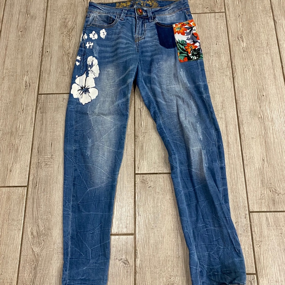 Desigual Floral Jeans